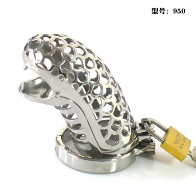 器男用不锈钢贞锁茎锁情趣用品性工具另类成人用品激情环 整套配卡款4.7cm