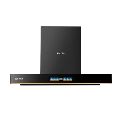 百得(BEST)华帝股份烟机JDC08 25m³/MIN欧式顶吸油烟机大吸力三腔旋吸七重热净洗 手势智控多功能彩色大屏