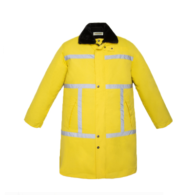 反光防护长大衣