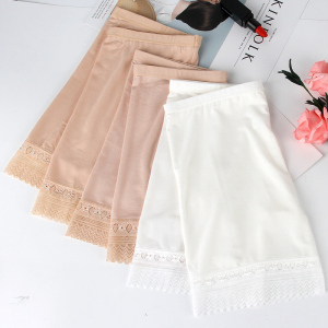 浪莎安全裤防走光女夏可外穿蕾丝保险短裤平角大码无痕薄款打底裤