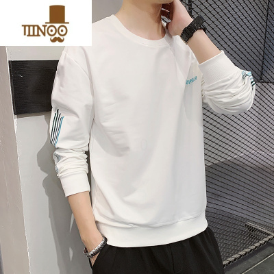 YANXU男士卫衣2023夏季新款宽松百搭长袖上衣服潮牌内搭休闲打底衫