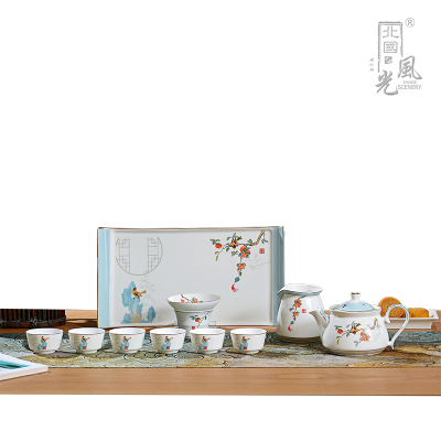 北国风光骨瓷茶具套装事事如意TS-0109P套