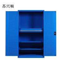 苏兴顺办公柜工具柜加厚铁皮储物柜工厂车间用带抽屉汽修多功能收纳柜通门内一抽柜蓝色