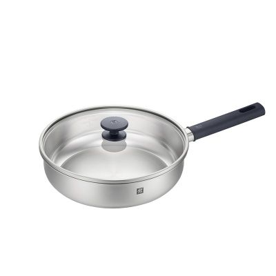 德国双立人煎锅不锈钢煎炒锅SILVER系列平底牛排锅电磁炉锅具家用