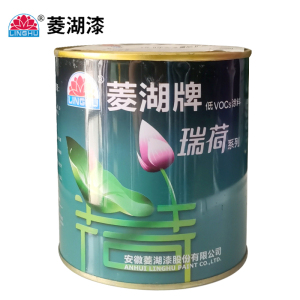菱湖漆 醇酸调合涂料 中黄 2Kg 桶