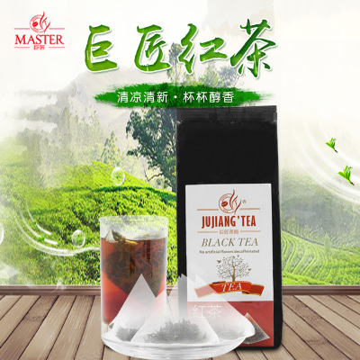 JUJIANG巨匠透明三角立体茶包雀红精选红茶碎茶叶袋泡茶包30包