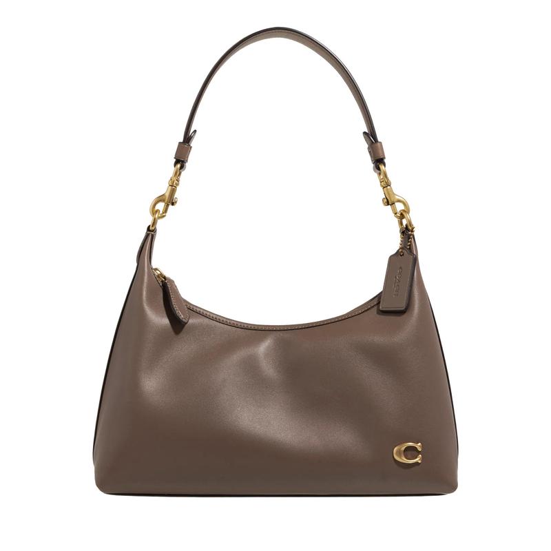 COACH2025新款轻奢女式单肩包暗石色通勤百搭简约风轻便容量大