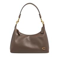 COACH2025新款轻奢女式单肩包暗石色通勤百搭简约风轻便容量大