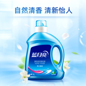 蓝月亮 亮白增艳洗衣液2kg瓶 自然清香 深层洁净 亮白增艳 护衣护色 温和配方 低粘速溶易漂洗