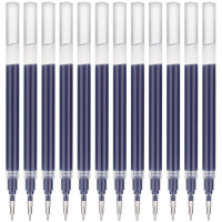 宝克(BAOKE)PS1910 0.5mm大容量中性笔芯 蓝黑 12支/盒 1盒