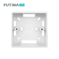 福田 明装底盒 开关插座接线盒电线盒子明装超薄布线盒 86型 单位:个