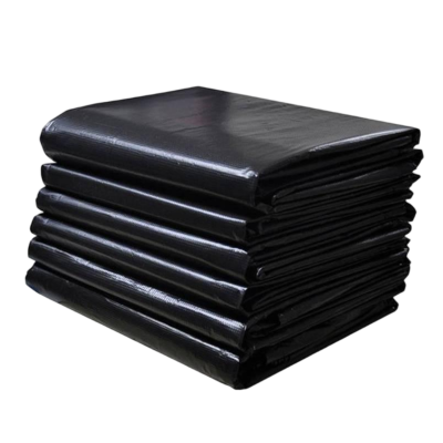 豫众诺 黑色平口垃圾袋 650*450mm/4.5丝 个