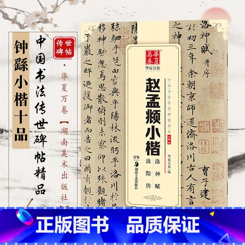 [正版]字帖 中国书法传世碑帖精品 小楷06 赵孟頫小楷洛神赋汲黯传 毛笔书法练字帖经典碑帖原帖 成人初学字帖