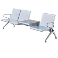 戴劲 靠背排椅候诊椅加厚机场银行车站医院等候椅大厅连椅三人位无垫