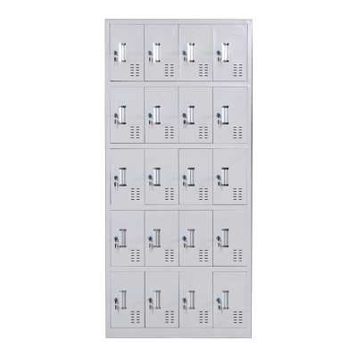 铭威盾更衣柜员工铁皮柜健身房宿舍储物柜带锁存包柜收纳柜钢制二十门更衣柜