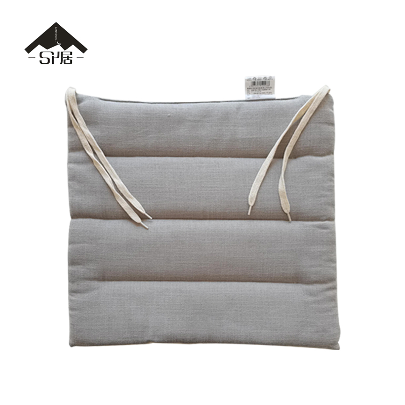 三人居 简约水洗餐椅垫40*40cm/个