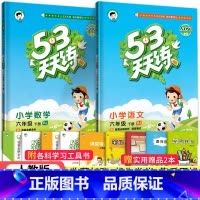 53天天练六年级下语数2本(人教版) 小学六年级 [正版]2023秋新版小学53天天练六6年级上册下册同步训练语文数学英