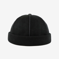 针织毛线帽子秋冬季瓜皮帽嘻哈个性潮流男女地主痞子帽无檐地主帽