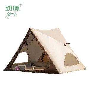 劲脉 三角速开帐篷 防潮垫+枕头220*160*150CM 顶