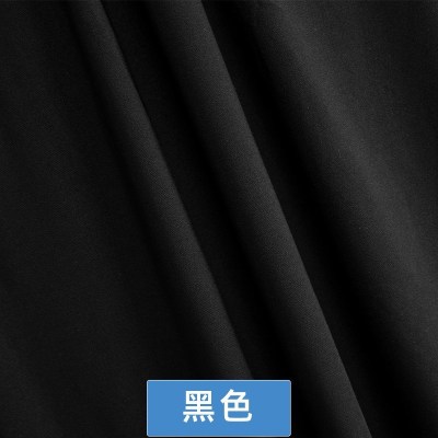 家柏饰(CORATED)氨纶高弹力布料面料四面弹针织牛奶丝布料色椅套夏裙子服装 黑色