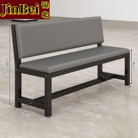 锦北长条凳软包沙发换鞋凳等候靠背休息区长条椅子140*45*80cm单层