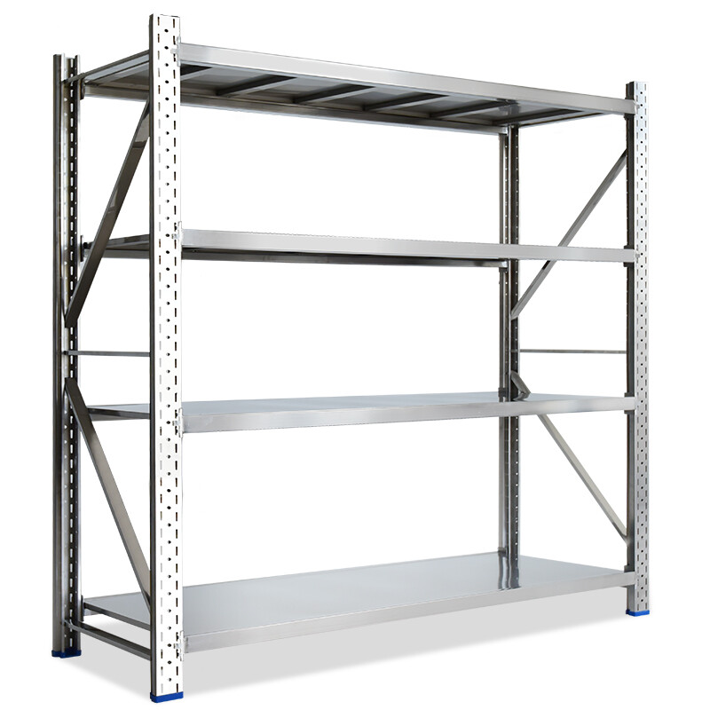 绵冠MIANGUAN不锈钢货架中型商用货架置物架拉丝多层家用厨房货架201