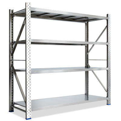 绵冠MIANGUAN不锈钢货架中型商用货架置物架拉丝多层家用厨房货架201