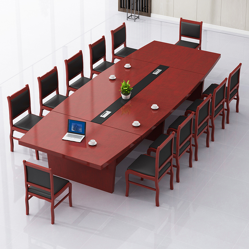 油漆会议桌长桌简约现代椭圆大型会议桌