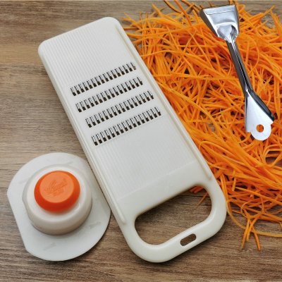 风驰牌切菜器擦子插丝板家用洋芋擦擦工具老式姜薯刨刀刨丝器 敬平 凤驰1.9mm细淡白+护手[削皮器]