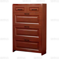 洛泰远 LTY4022014 木质翻斗鞋柜入户门口窄边鞋柜双层双抽屉900*240*1200mm