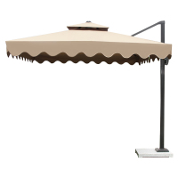 三极户外(Tro-Polar) TP7037户外庭院遮阳伞 方形 双顶波浪边