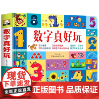 数字真好玩立体翻翻书 真好玩系列亲子互动早教启蒙书3-4-6岁儿童动手动脑益智3d立体玩具书幼儿园幼小衔接幼儿认知早教启