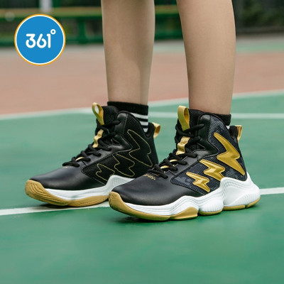 361°童鞋男童篮球鞋2020秋季新款小学生儿童高帮防滑减震运动鞋潮
