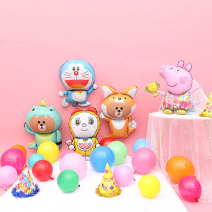 家柏饰(CORATED)铝膜动物氦气球生日派对装饰布置恐龙可飘空带托杆儿童