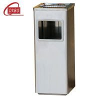 DXBG不锈钢垃圾桶烟蒂柱灭烟桶带烟灰缸室外电梯口立式丽格正方形不锈钢