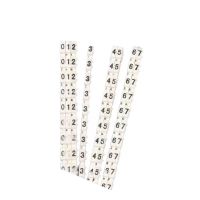 白色卡扣号码管默认1.5mm² 0-9 组