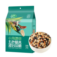 十月稻田 五色糙米混合杂粮1kg*2低脂五色杂粮[黑米糙米燕麦红米小麦仁]