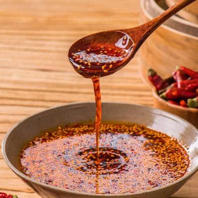 芝麻辣油川味油泼辣子辣椒油灌装香辣凉拌菜调味酱芝麻辣油中辣-240g1瓶装