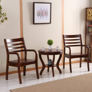 实木阳台小茶几三件套休闲家用客厅沙发中式小户型简约圆形小桌子