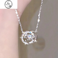JiMi925银银跳动的心项链女轻奢小众锁骨链2023新款闺蜜生日礼物