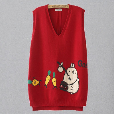 语娄大码女装针织背心马甲宽松胖mm200斤刺绣无袖毛衣外穿马夹外套秋2021大码女装