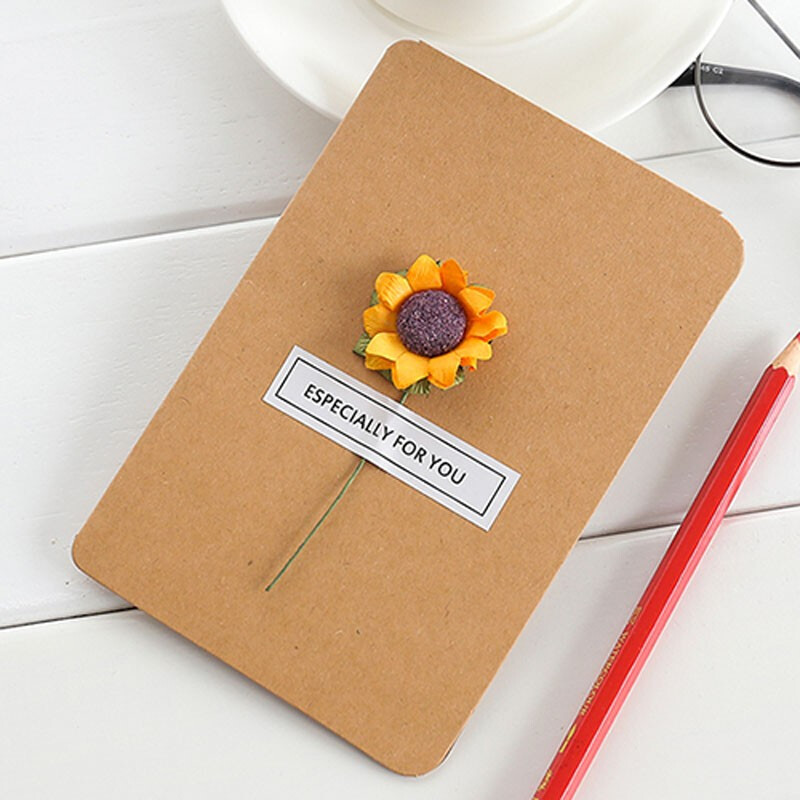 林檎贺卡 生日贺卡送女友送闺蜜送同学手工贺卡复古带信封空白小卡片