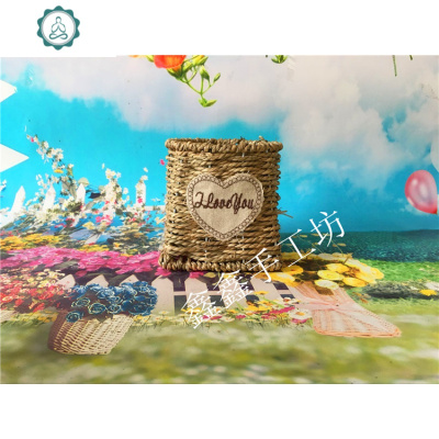 天然水编织花瓶创意编织柳藤花瓶干花插花器仿真花瓶家居插花器封后梯形花瓶k款