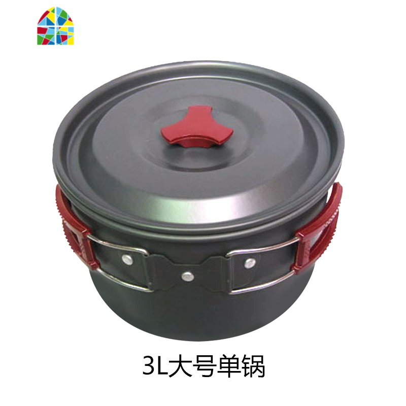 凹凸 2-3人户外套锅野营锅 便携式野营炊具 户外野餐锅 野营不粘 FENGHOU 中号煎锅(160克)