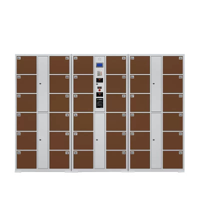 戴劲 电子存包柜商场超市智能物品寄存柜员工衣物储存柜 36门红外条码
