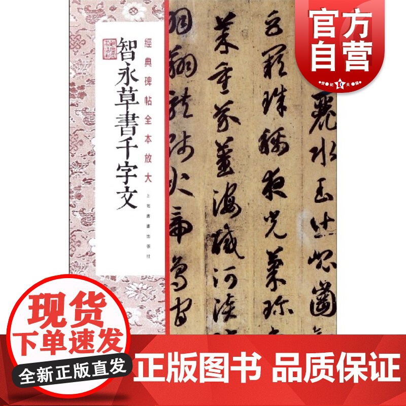 智永草书千字文 经典碑帖 全本放大 繁体旁注 毛笔软笔草书碑帖书法临摹字帖 成人老人临摹鉴赏收藏 上海书画出版社