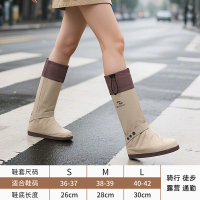 正雨雨鞋套防水加厚耐磨防滑防雨水鞋骑行下雨脚套拉链使用雨靴9063