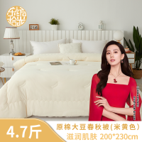 东纺拾光原棉大豆春秋被200*230cm 米黄色 (单位:条)DF3010