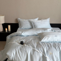 四季款A类100s纯棉长绒棉四件套敏感肌小众款床品全棉小清新被套