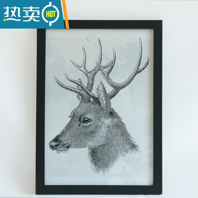 敬平实木简约挂墙相框画框外框A4A3素描装裱海报4开8k16寸 20 28定制 黑色 小14寸,挂墙款,可放入尺寸25.